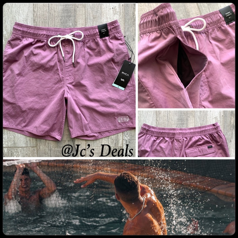 🌴 THE RVCA OPPOSITES ELASTIC 2 BOARDSHORTS 17" 🌴 - Picture 1 of 3